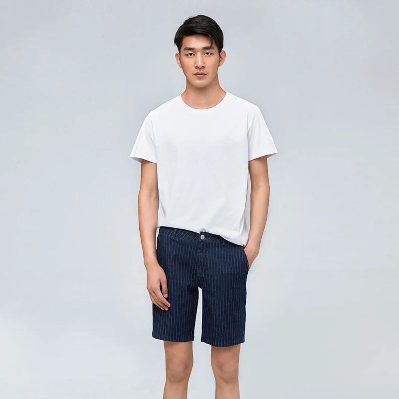 Xiaomi Mijia Youpin Cotton Smith Classic Striped Casual Denim Shorts Business Casual Short Jeans Xiaomi Mijia Youpin Cotton Smith Classic Striped Casual Denim Shorts Business Casual Short Jeans
