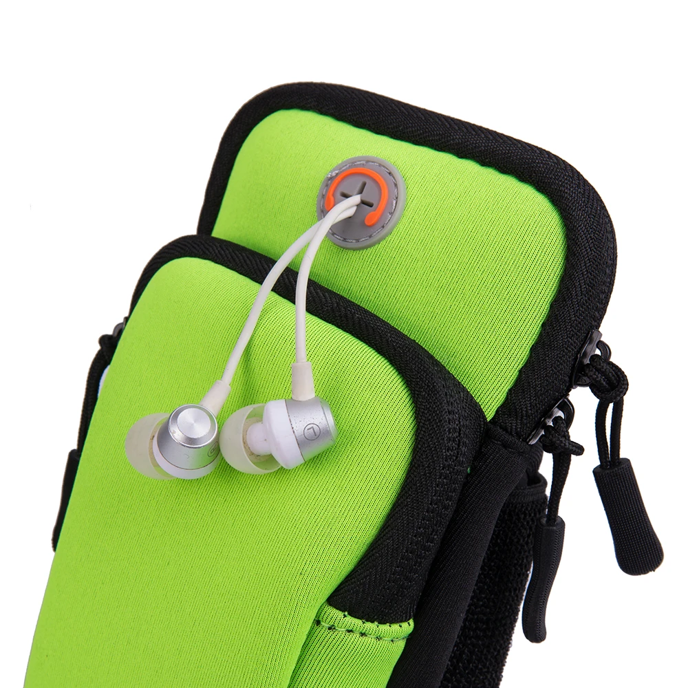 Best ZTTO Road Bike MTB Cycling Neoprene Arm Bag Sport Armband Double Pocket Multi-Function Outdoor Running Waterproof Handbag 7