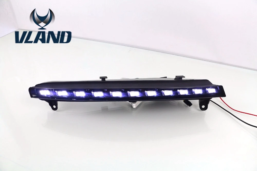 

Led daytime running lights for Audis Q7 2006 2007 2008 2009 front bumper fog driving lamp automobile DRL daylight