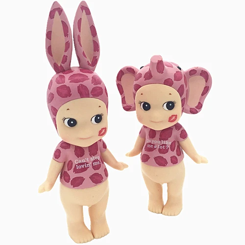 

2 шт./компл. Sonny Angel Kiss Mark Leopard ПВХ фигурка Коллекционная модель игрушка бесплатная доставка