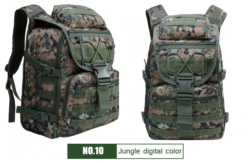 35L Molle Camo Тактический рюкзак военный армейский водонепроницаемый походный рюкзак для путешествий рюкзак для спорта на открытом воздухе сумка для альпинизма - Цвет: Jungle Digital