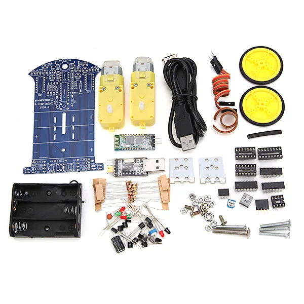 

Tracking Obstacle Avoidance Robot bluetooth Remote Control Smart Car Kit Module