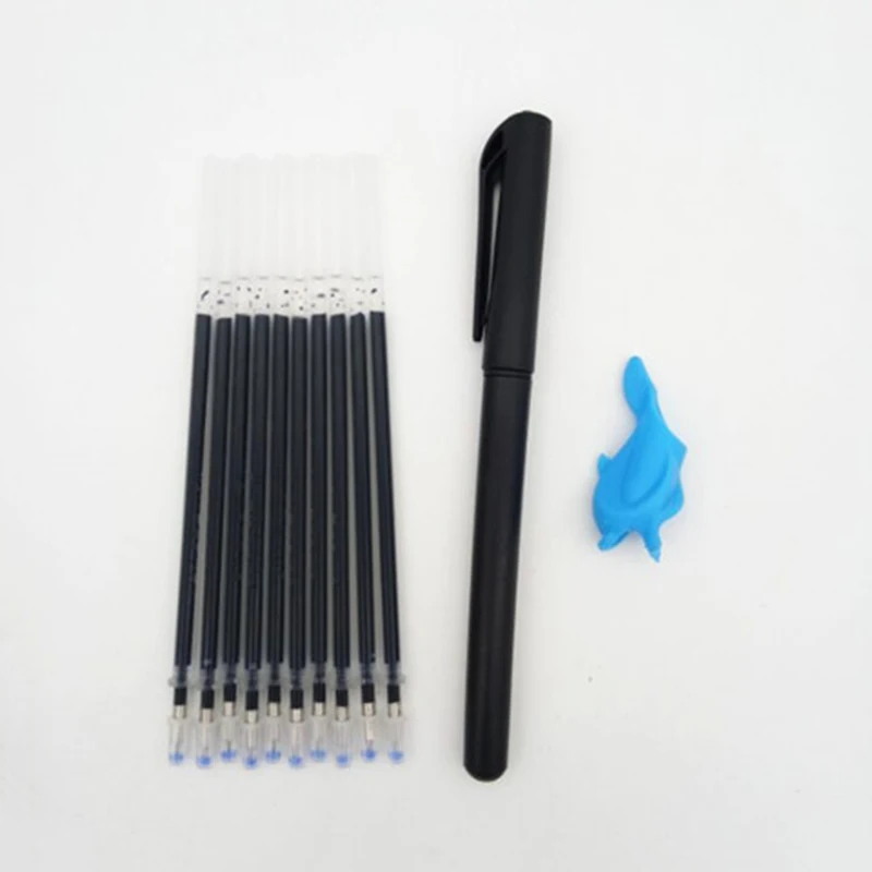 

10Pcs/Set Faded Refills 0.5mm Magic Automatic Vanishing Gel Pen Refill With A Pen Handle For Writting Stationery School Supplies