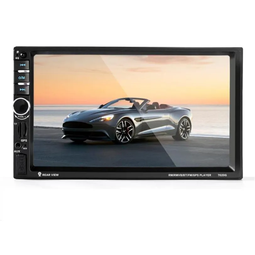 7 HD Bluetooth Сенсорный экран автомобильный GPS стерео радио 2 DIN MP5/MP3/USB/AUX+ Камера