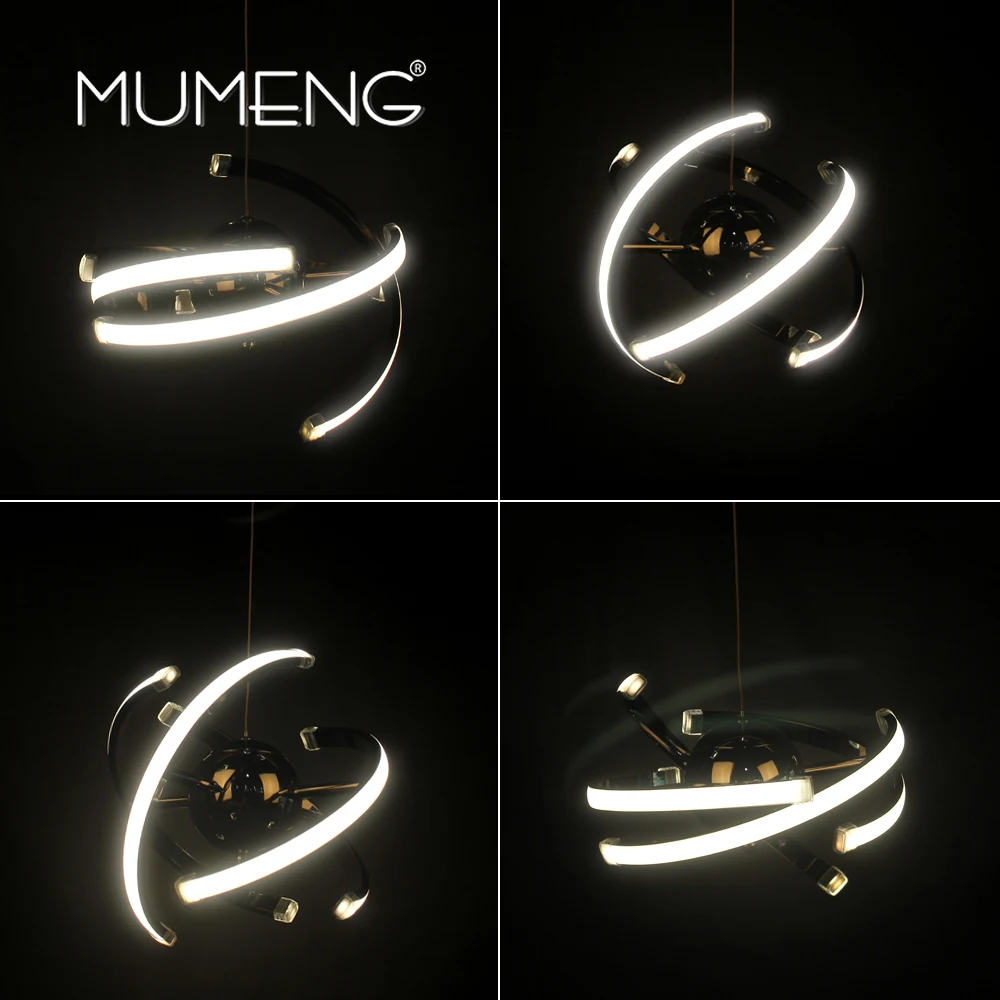  mumeng LED Ball Pendant Light 23W Modern Acrylic kitchen Lamp 85-265V Dining Room Hanging Lighting  - 32779443111