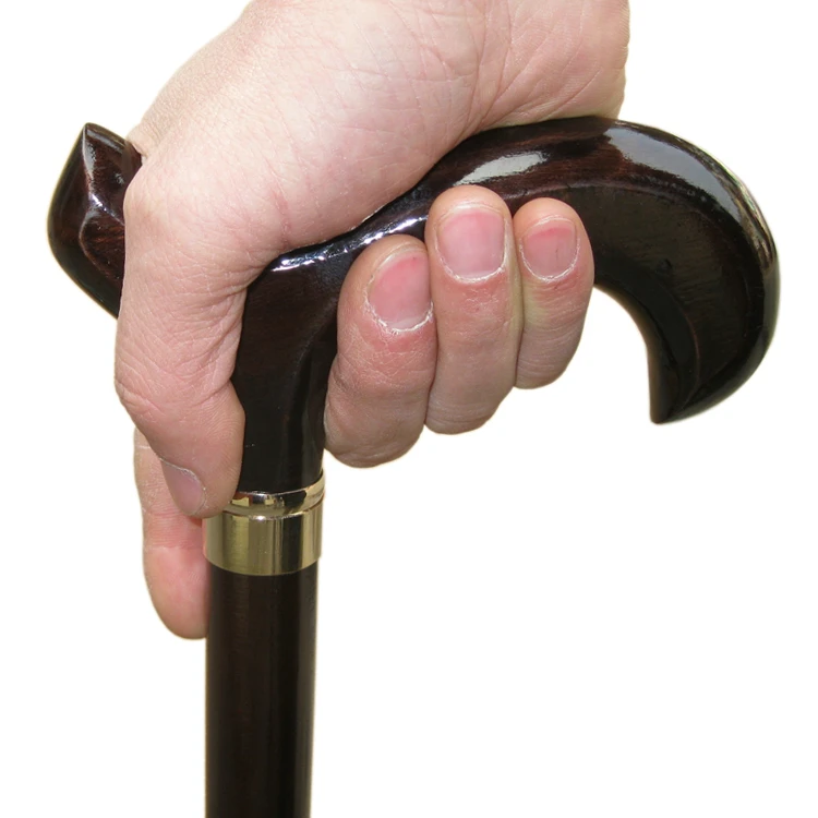 

Soft mat wooden cane cane saw the elderly walking short wooden crutch