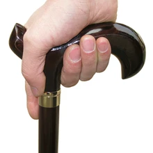 Soft mat wooden cane cane saw the elderly walking short wooden crutch