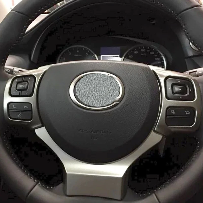 

For Lexus NX 200 2015 2016 ABS Plastic Car Steering wheel Button frame Car cover trim sticker Accessories Car-Styling 2pcs
