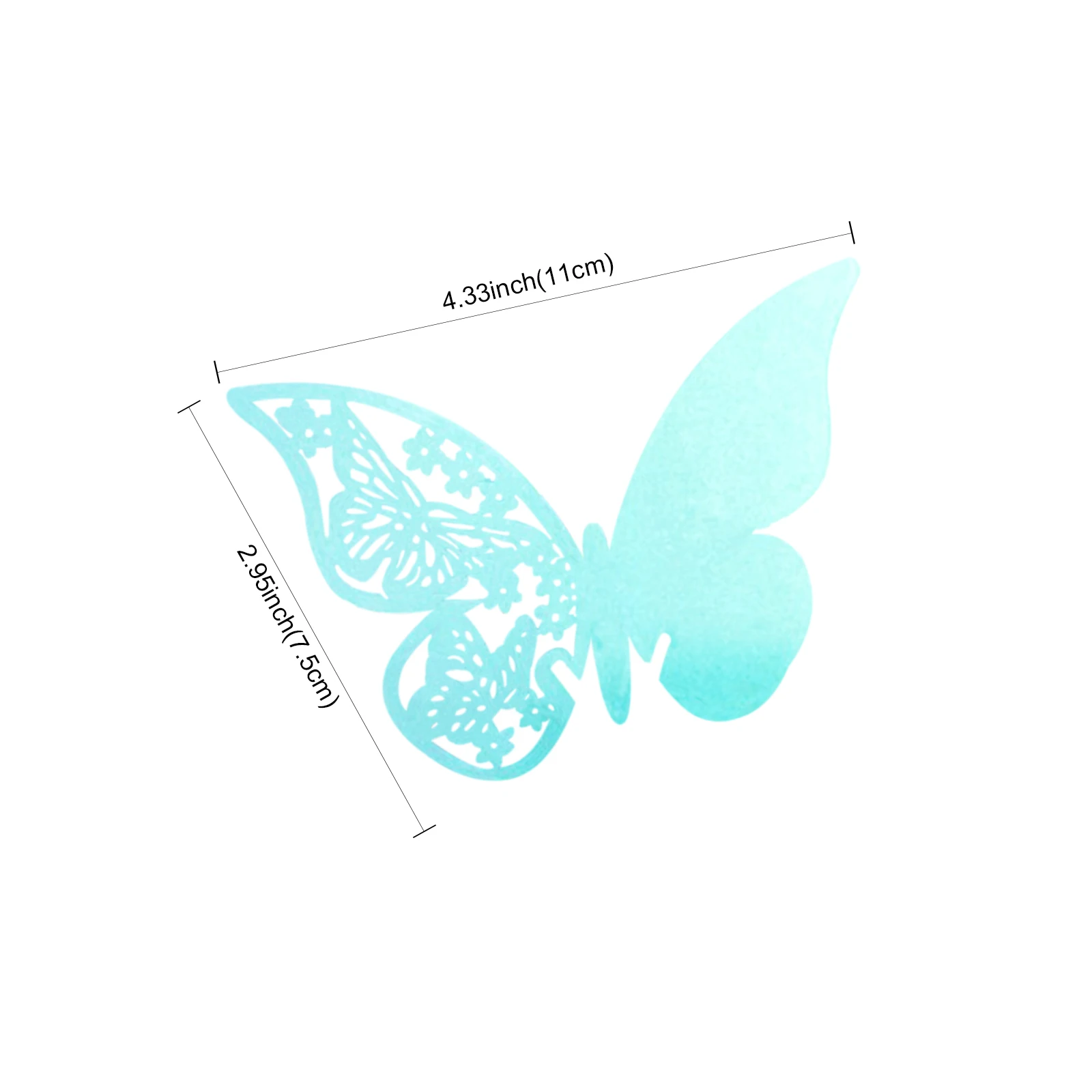 20 pieces/lot Butterfly Laser Cut Paper Place Card / Escort Card / Cup Card/ Wine Glass Card For Wedding Party Decoration
