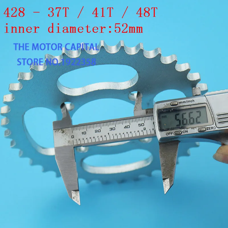428-37 t/41 t/48 t 52 мм заднее зубчатое колесо для цепи Шестерня подставка с роликами fit ATV Quad Мотоцикл
