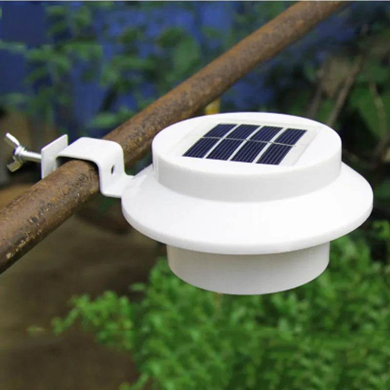 

TAMPROAD 3LED Solar Powered Lamp Porch Yard LED Light Gutter Fence Backyard Lights Wall Lamps Stairs Landscape Outdoor Lighting