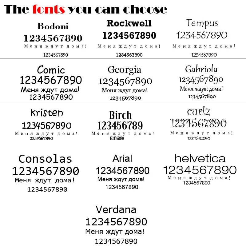 fonts