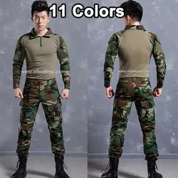 Немецкая военная форма softair армия Мультикам лесной боевой рубашка тактический брюки для девочек камуфляж Мандрагоры Пейнтбол Второй
