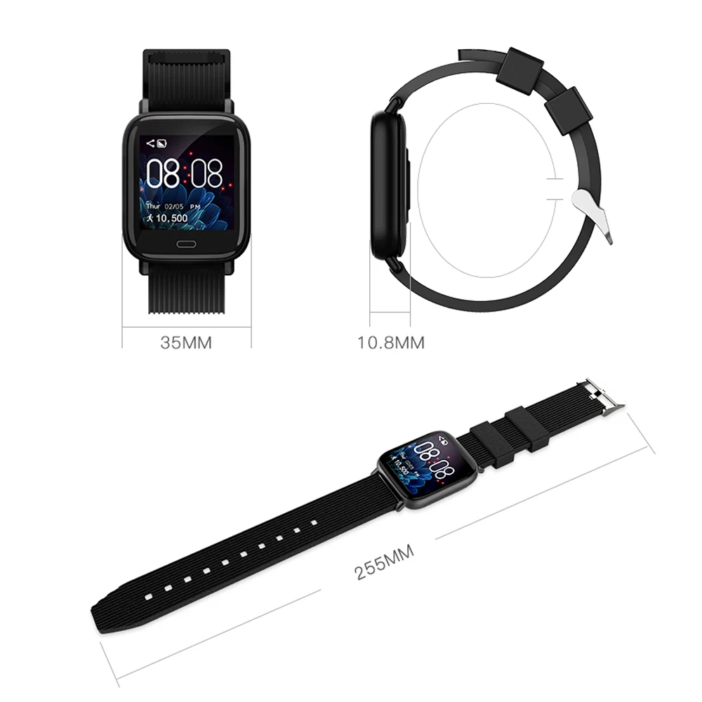 1,3 дюймов Экран BT4.0 Smartwatch Для мужчин Для женщин Фитнес трекер сердечного ритма спортивные крови Давление браслет шагомер для Android/IOS