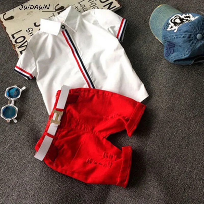 

Kids Boys Clothes Sets Children Clothing Short Sleeve Tracksuit for Boys High Qualit T Shirts+Shorts Pants Summer Boys Clothing