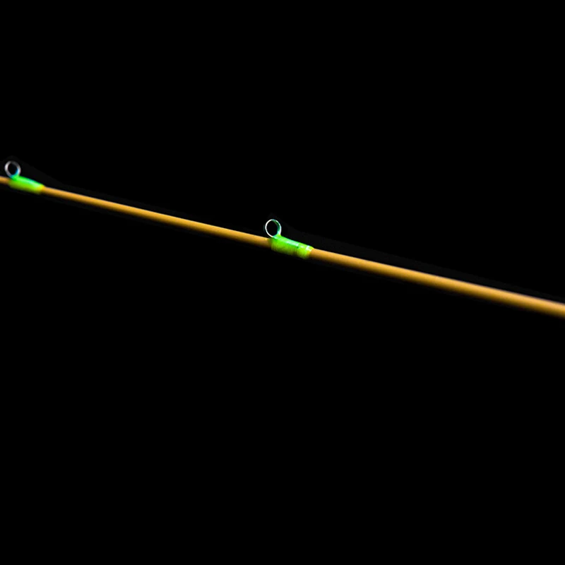 Exclusive Quality Glow in Dark Half Titanium Fiberglass Fishing Rod Tip Unbreakable Sensitive 55cm 2.6mm Dia.|rod tip|glow rodglow fishes |