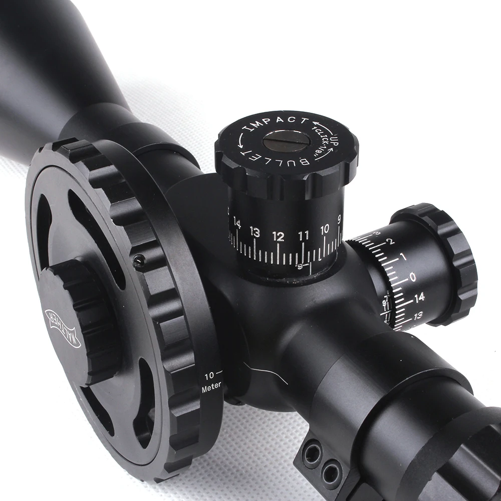 WALTHER FT 8-32X56 Hunting Riflescopes Mil Dot Reticle Large Side Wheel Parallax Adjustment Shooting Scope with Dovetail Rings (5)