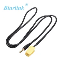 Biurlink 10 шт./лот автомобильный стерео вспомогательный Aux кабель адаптер аудио кабель для Fiat Grande Punto