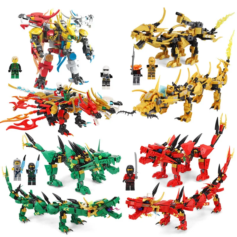 Ninja Flying Machine Armor Dragon Building Toys Compatible with DIY Educating Children Christmas Gifts Block Size | Игрушки и хобби