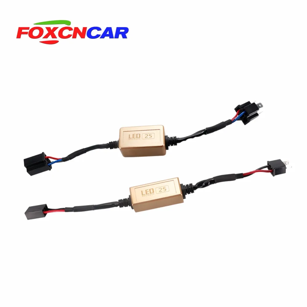 Foxcncar H4 H7 светодиодный светильник для автомобиля Canbus H11 HB3 9005 HB4 9006 24 В адаптер