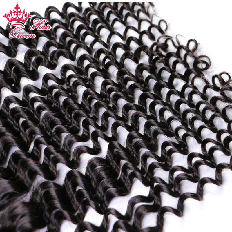 Lace Frontal 13x4 Ear to Ear Peruvian Deep Wave Frontal Closure Natural Color 100% Human Hair remy Closure Queen Hair Products