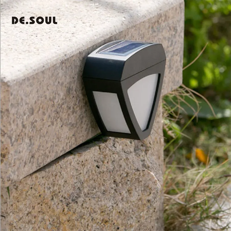 

DE.SOUL Led Bulbs Solar Light Modern Solar Lights For Garden Decoration Wireless Solar Wall Lamps Waterproof Outdoor Yard Deck