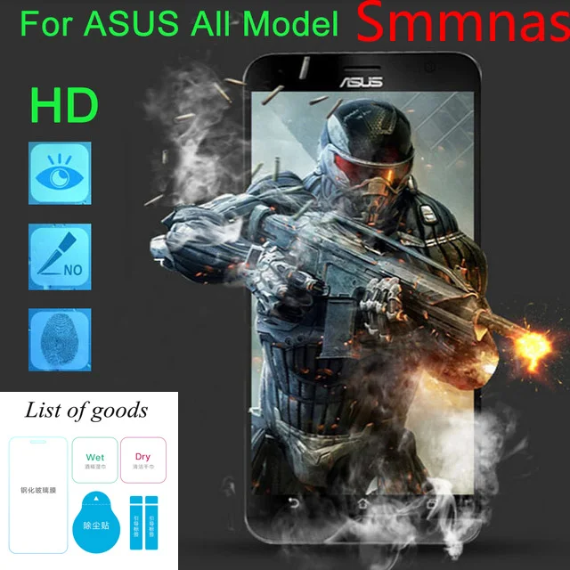 9H 2.5D Tempered Glass Screen Protector For Asus Zenfone 2 4 5 6 C Laser Go ze500kl ze551ml protective film free shipping | Мобильные