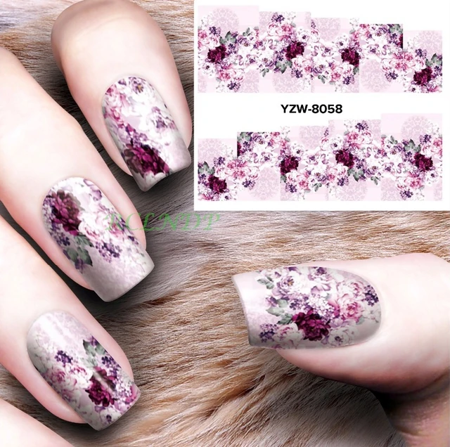 Water Sticker For Nails Art Decorations Slider Flowers Nail Stickers Water Sticker For Nails Art Decorations Slider Flowers Nail Stickers Design Decals Manicure Lacquer Foil Accessoires