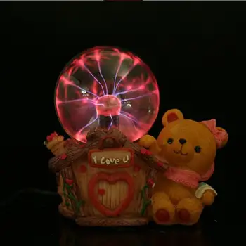 

Home decoration Static electricity induction light ion Magic Ball Home Decorations light Magic light Bear cartoon I LOVE YOU