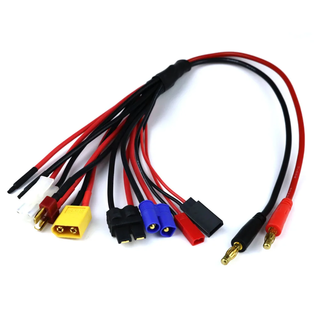 8 в 1 Lipo батарея Multi зарядный штекер преобразователь кабеля xt60 Tplug для TRX jr futaba Tamiya