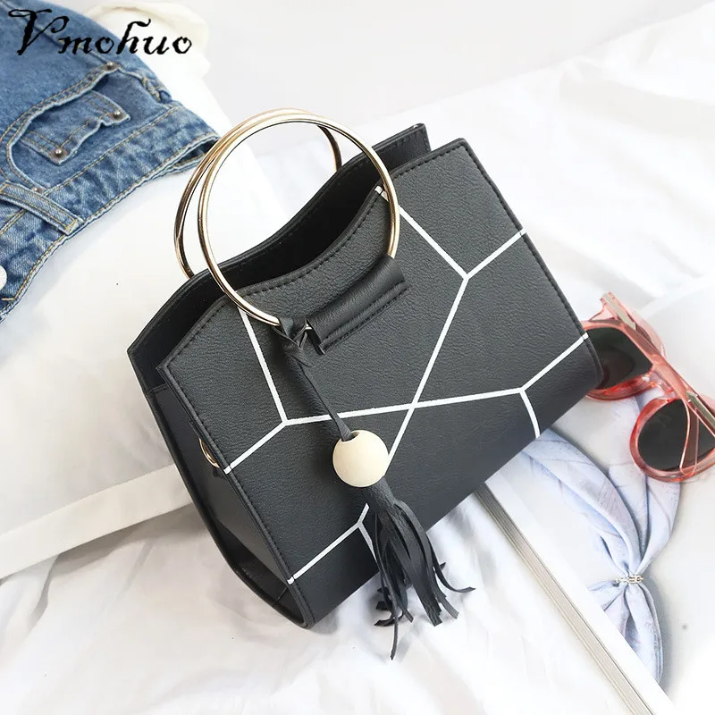 VMOHUO Модные Женские Сумки из искусственной кожи черная кожаная сумка тоут Bolsas