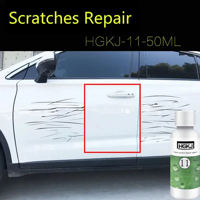 Полировальная краска для автомобиля, агент восстановления царапин, HGKJ-11, жидкие царапины для автомобиля, ремонт полировки воска, ремонт, удаление краски, уход, обслуживание