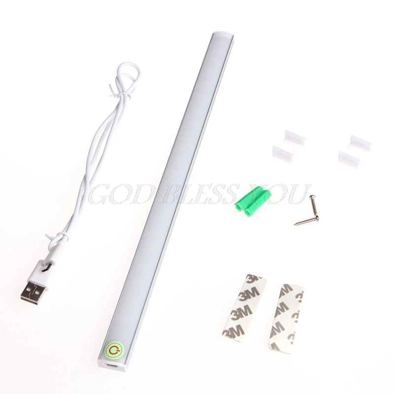

Dimmable 30CM USB LED Touch Sensor Light Strip Cabinet Wardrobe Cupboard Lamp