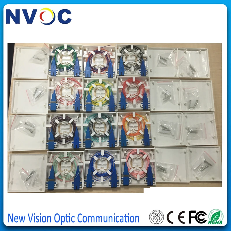 10 шт./лот 86 информационная коммутационная панель Desktop Box SC/UPC или SC/APC Socket Panel B FTTH
