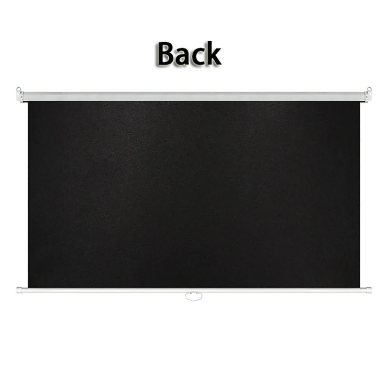 Thinyou 100 inch 4:3 projector Screen Manual Auto Self-Locking Pull Down Matte Gray Fabric Fiber Glass for HD projector