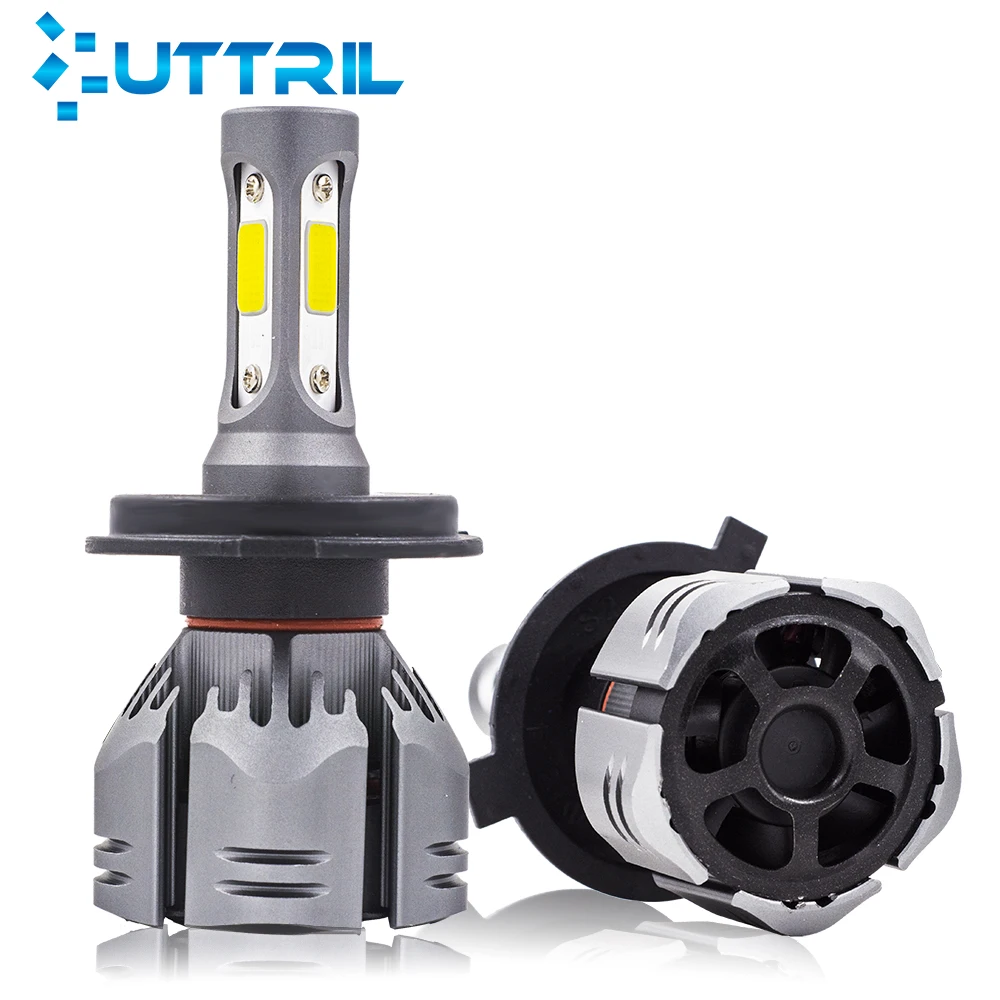 Uttril 10000LM H4 H7 H1 H11 3000K 4300K 6500K светодиодный K Светодиодная лампа H3 H8 H9 8000 HB3 9005 HB4 9006 880 H27