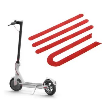 

Scooter Reflective Sticker Decoration Red Warning Fashion Front Rear Wheel Tire Protection Parts For Xiaomi MIJIA M365 Electric