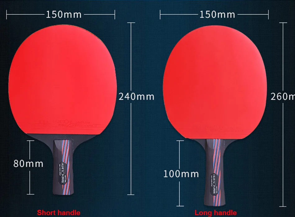 6 звезда супер качество углерода Настольный теннис ракетка Bat резиновая ракетка для пинг-понга двойной поверхности с бугорками ракетка для
