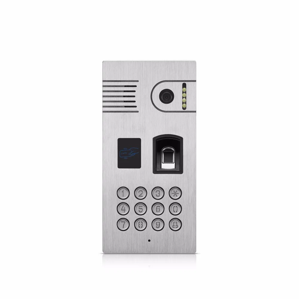 SmartYIBA видеодомофон 7''Inch монитор провода видео Звонок дверь домофон Системы RFID Доступа Управление отпечатков пальцев пароль