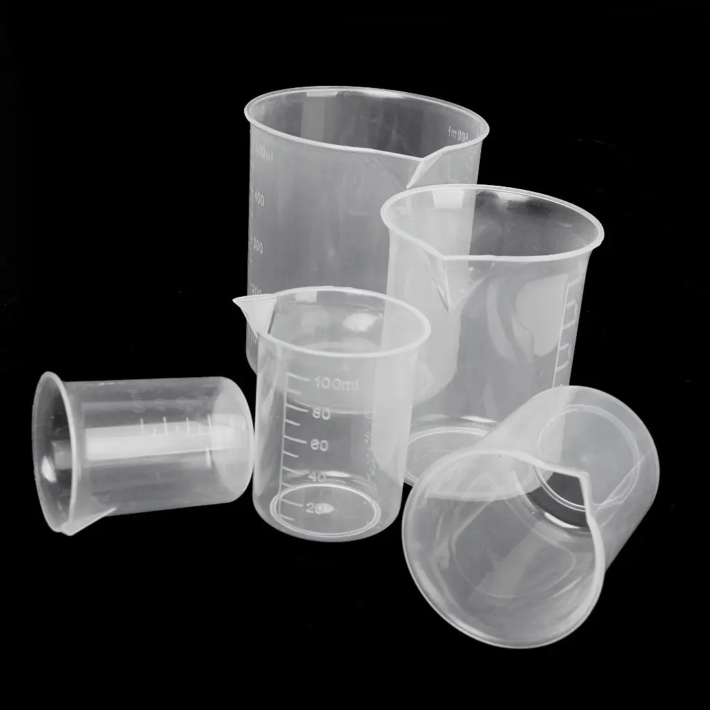 

Affordable 50 100 / 150 250 500ml Transparent plastic beakers graduate