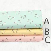 Дизайн Kawaii Cat ткань хлопок Дети милые ткани по двору/(ширина: 4" /110 см