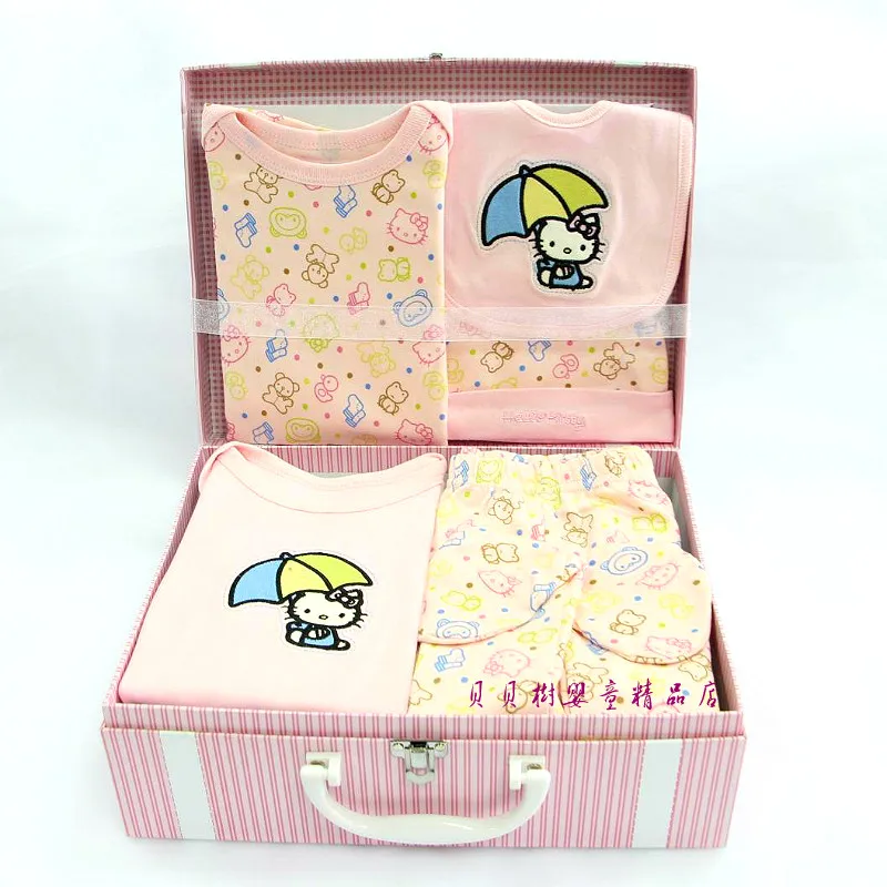 Hello Kitty Baby Clothing newborn baby gift set 100 days of the full