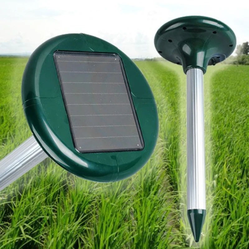 

WHISM Solar-Powered Snake Repeller Mole Repeller Mice Pest Reject Ultrasonic Pest Repeller Insect Repellent Pest Control