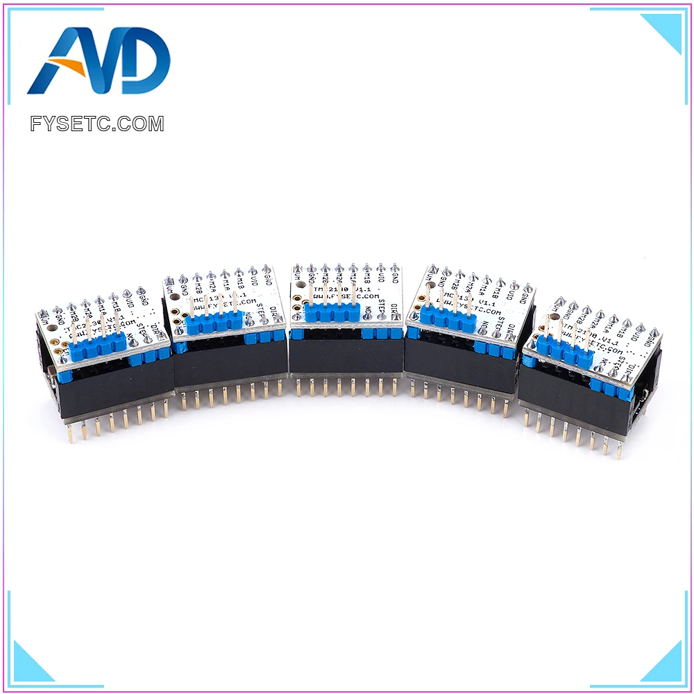 Us 36 96 29 Off 5pcs Set Tmc2130 V1 1 For Spi Function Stepstick Stepper Motor Driver With Heat Sink Step Stick Protector Vs Tmc2130 V1 0 In 3d