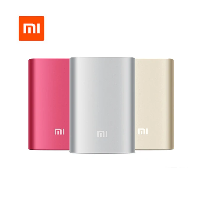 2016 NEW 100% Original Xiaomi Power Bank 10000mAh External Battery xiaomi 10000 Portable Charger for iPhone 4S 5S S5 6 6plus