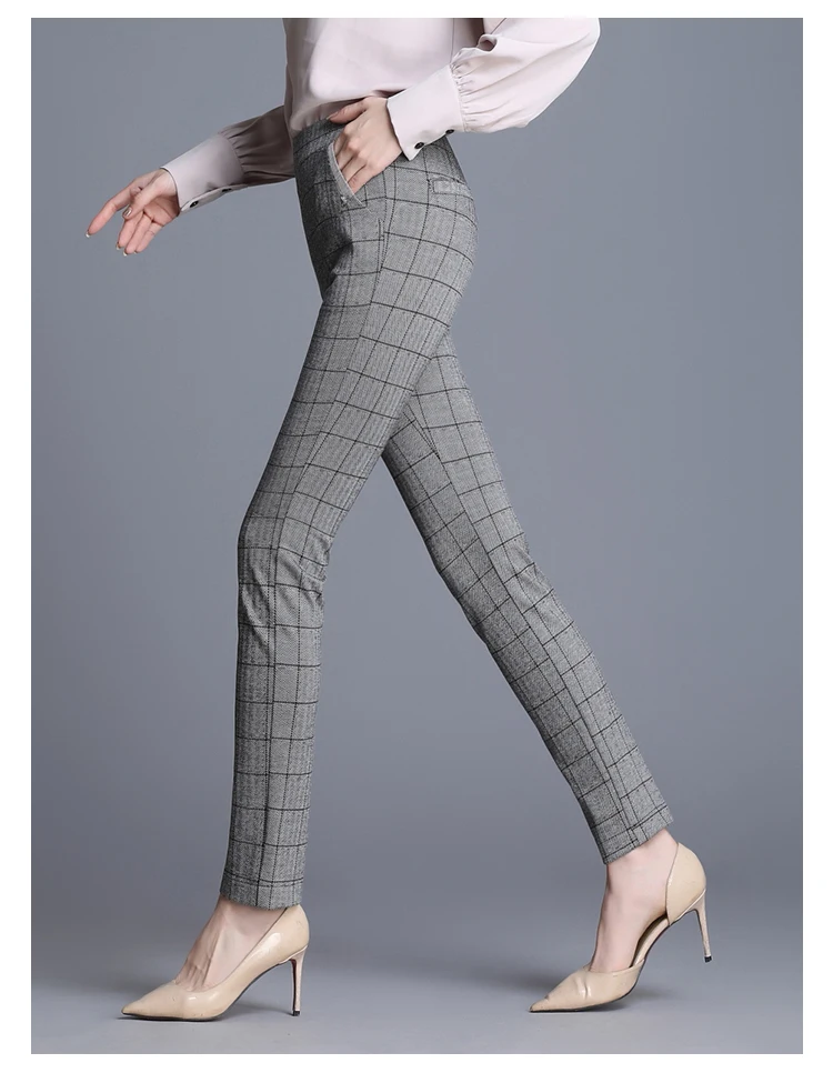 Весна, европейский стиль, женские брюки с высокой эластичной талией, женские брюки-карандаш, свободные уличные штаны-шаровары размера плюс 6XL, Капри