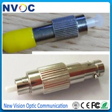 FC/UPC к ST/UPC Мужской к женскому волоконно-оптическому гибридному адаптеру, FC Мужской к ST Женский одиночный режим симплексный волоконный фланцевый соединитель