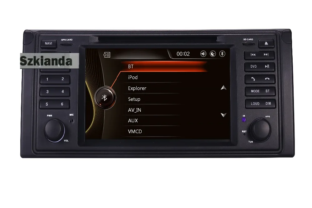 UI 2 din Автомобильный dvd-плеер для bmw e53 E39 X5 с gps BT Радио USB SD рулевое колесо управление Canbus gps карта