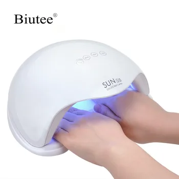 

Biutee UV Led Nail Lamp 48W For Curing UV Nail Gels Polish Varnish Manicure with Infrared Sensor Bottom 10s/30s/60s/99s Timer