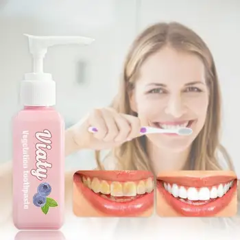 

100ml Stain Removal Whitening Toothpaste Press Type Fresh Toothpaste Fight Bleeding Gums Fresh Toothpaste Teeth Beauty
